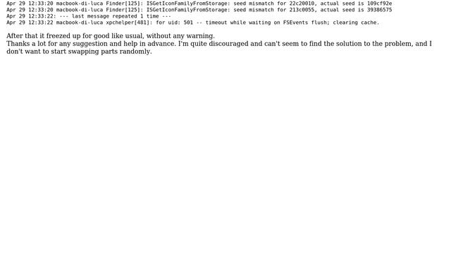 Apple: Macbook model A1342 randomly freezing (2 Solutions!!)