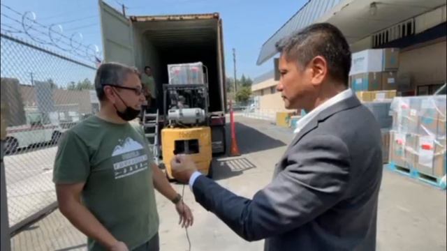 How to load balikbayan boxes in a container.