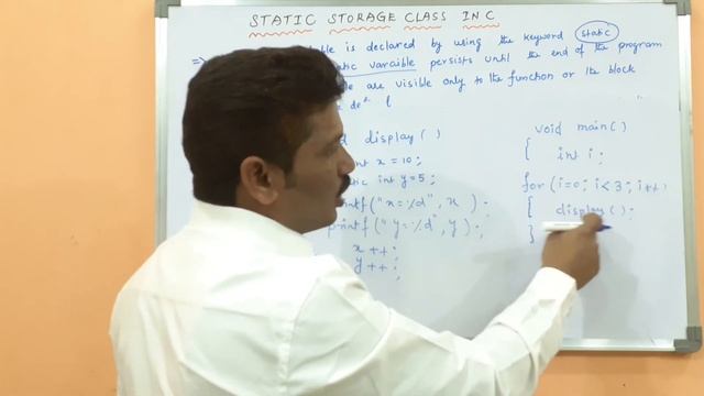 STATIC STORAGE CLASS IN C PROGRAMMING  STATIC VARIABLE IN C