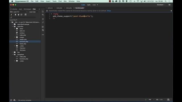 fra HTML til WordPress tema - 3 functions.php