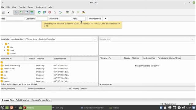 How To Connect FTP Server on Linux via Filezilla || Half Programmer || Important for Web Developer