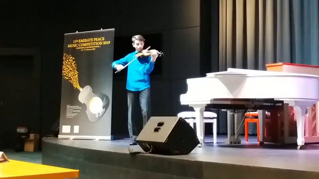 Гавот партита 3 Ми Мажор Бах Рамез Динауи 13 лет 2019