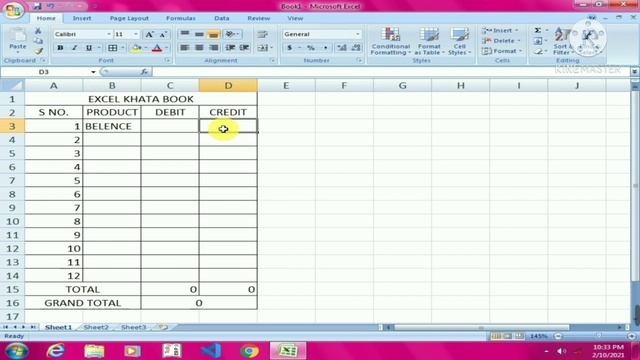 Ms Excel में Khatabook बनाने के लिए FORMULA TAB का उपयोग करें, how to create Khatabook in Ms Excel