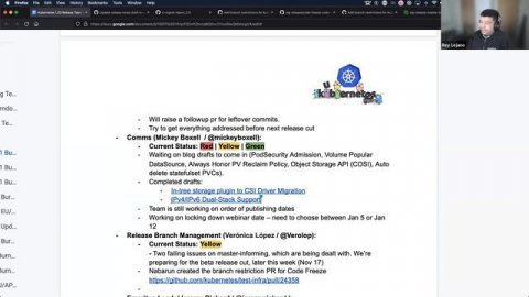 Kubernetes Release Team Meeting 20211115