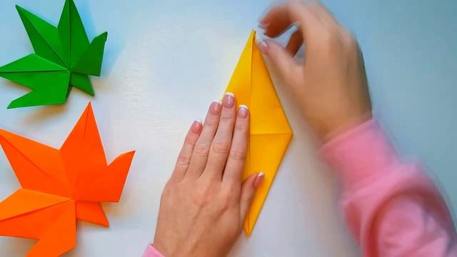 Оригами КЛЕНОВЫЙ ЛИСТ ?