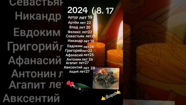 Памяти Курских пограничников вызвавших огонь на себя (2024.08.06)