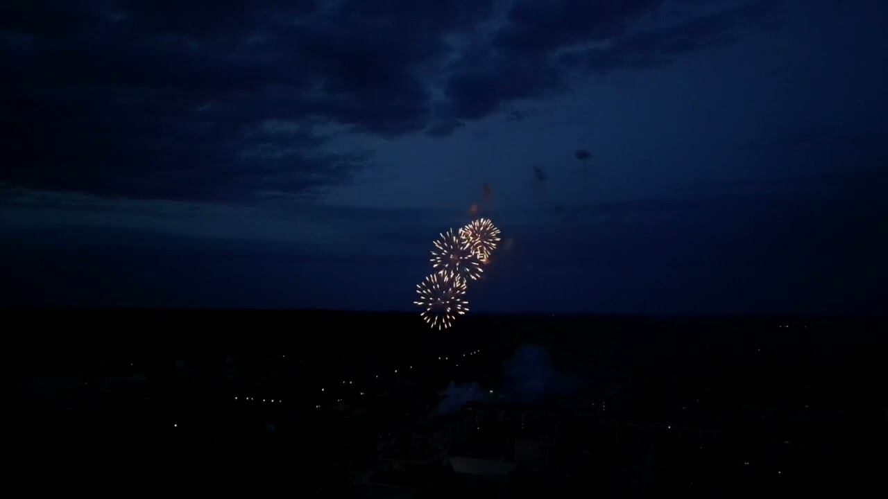 Праздничный салют на День города Заводоуковске. 24 июня 2023 г.