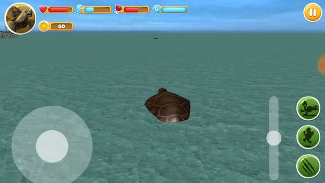 Продолжаю!!!!  Играем в симулятор морской черепахи