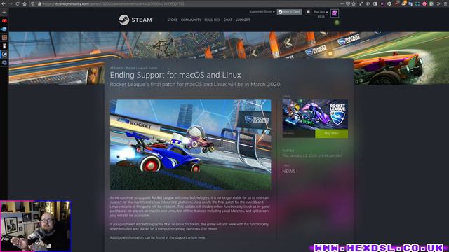 Rocket league is cancelling Linux support. "No Tux No Bux" ???