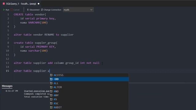 POSTGRESQL TUTORIAL #12 RENAME TABLE