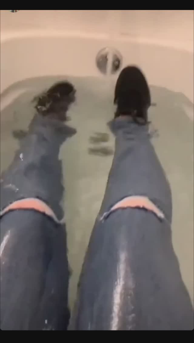 Taking a bath in your clothes