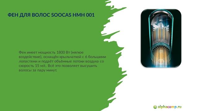 Фен Xiaomi Soocas HMH 001