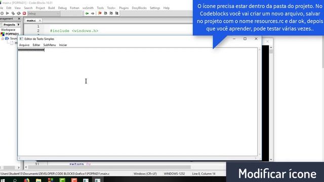 Linguagem C - Trocar o ícone da janela com arquivo.rc