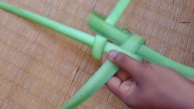 Do The Making The Palm Hanging Flower On The Wedding Gate Using Coconut Leaves