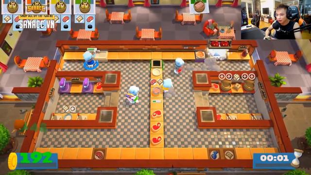 Độ Tày Thử tài bếp trưởng trong Overcooked 2 cùng Xemesis , Tik tik , Huy huế