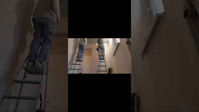 Дом с нуля,внутренние работы,гипсокартон короба фрезером.День 4