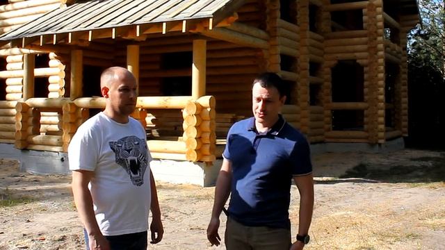 Дом из оцилиндрованного бревна в Клепиковском районе Рязанской области. Отзыв.