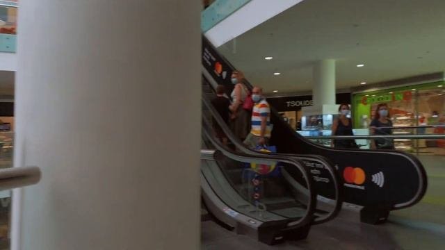 Athens Metro Mall walk in Athens Greece