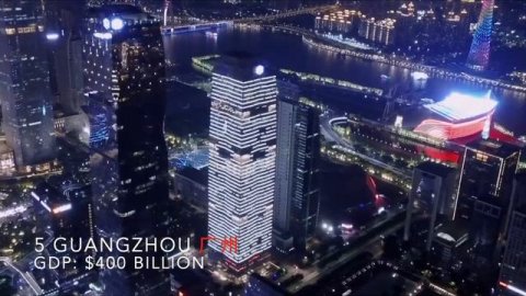 Ночные огни китайских мегаполисов: взгляд на богатство и процветание
