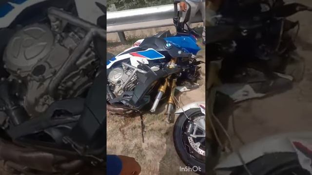 Hayabusa and BMW S1000XR Accident | RIP both the riders 💔 | superbike accident