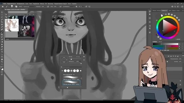 ПЕРСОНАЖ С ПОМОЩЬЮ РАНДОМА И PINTERESTА  speedpaint