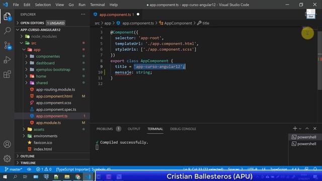 Angular 12 TypeScript deshabilitar la inicialización de variables con strictPropertyInitialization