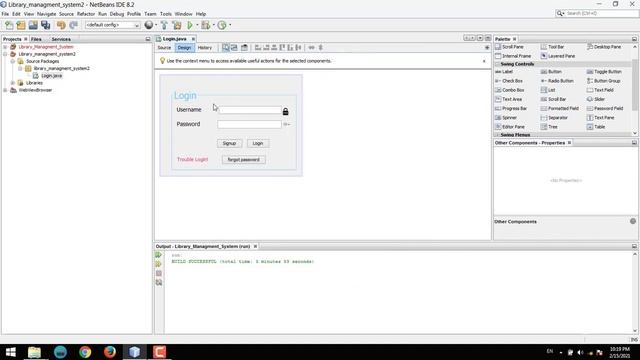 Library Management System | Java Project | NetBeans & MySQL | 2 Login Page
