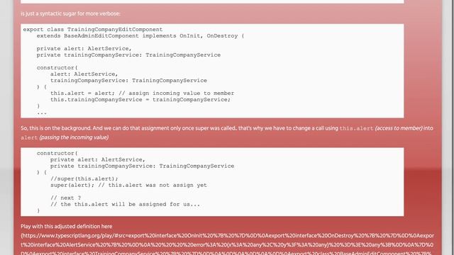 Angular 2.3 Component Inheritance and Dependency Injection