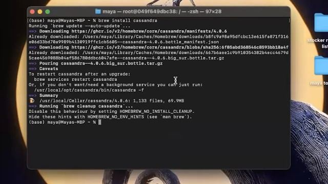 Installing Apache Cassandra on Mac