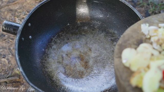 Primitive Technology: Find food Gecko ( Lizard ) In the forest - Cooking Gecko Form Food EP01