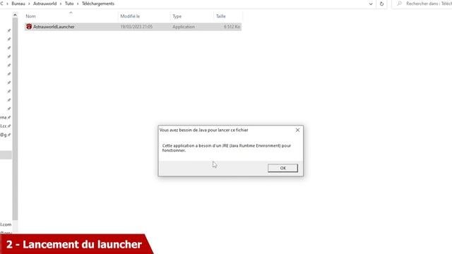 [Windows] Mise en place de Java et du launcher pour AstrauworldMC