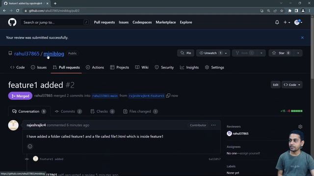 Repository Review and Conversations in Git and Github