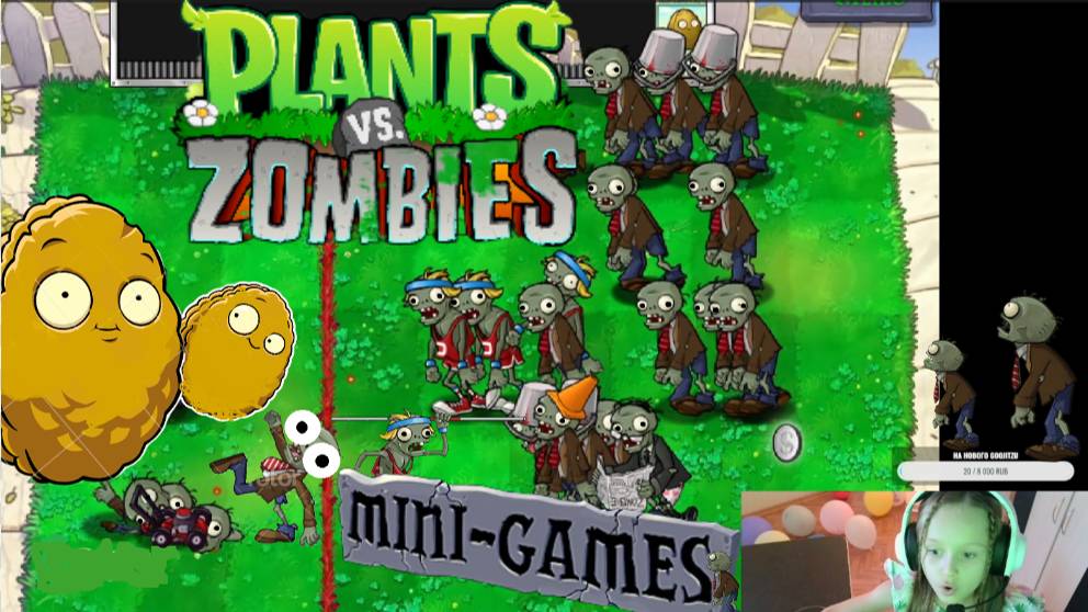НЕ ВЕРЮ, ЧТО Я ЭТО СДЕЛАЛА! Мини-игра Plants vs. Zombies СТЕНОРЕХОВЫЙ БОУЛИНГ