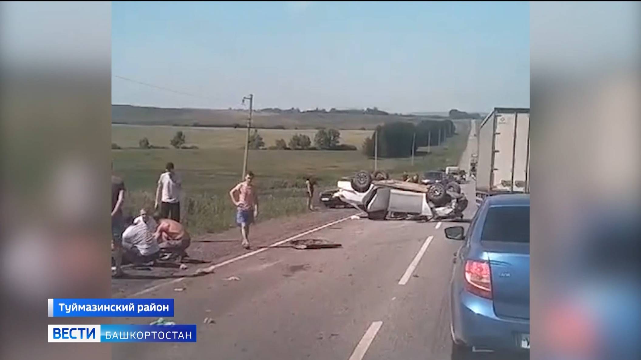 Пассажирку Nisan с травмами госпитализировали после аварии в Туймазинском районе Башкирии