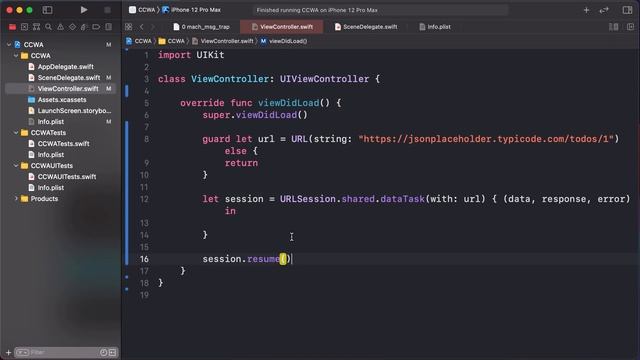 51. URLSession | SWIFT Tutorial | Learn SWIFT For Beginners | CodeWithHubbleApps |