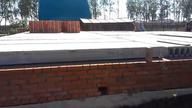 Монтаж плит перекрытий Булгаково 2013