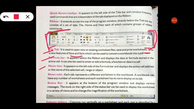 Class - 5th / Computer / Chapter -6 Introduction To MS Excel 2010 / Part-1