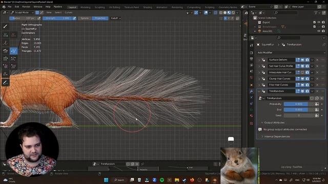 Чешем белку в Blender 3.5  разбор ваших работ 20