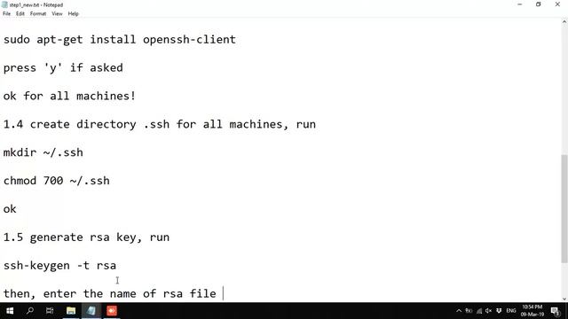Install OpenMPI in Ubuntu with a cluster: #step 1 - install ssh