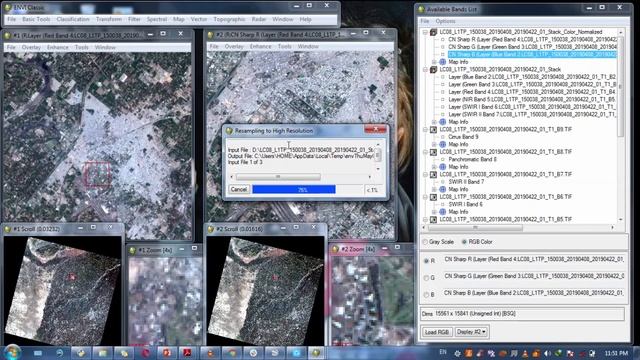 How to Rename, Stack and Pan Sharpen Landsat Bands in ENVI  Classic