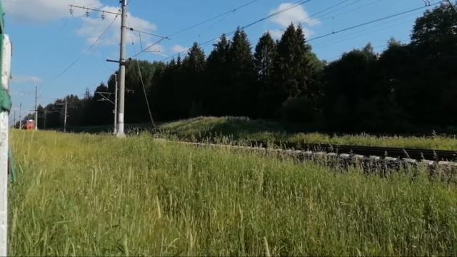 Последнии видео! Электропоезд ЭТ2М-120 сообщением №6646 "Окуловка – Малая Вишера"