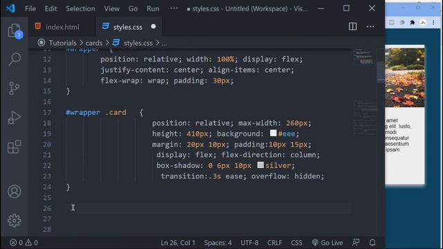 Awesome Animated Cards | Creating Responsive Animated Cards with HTML and CSS