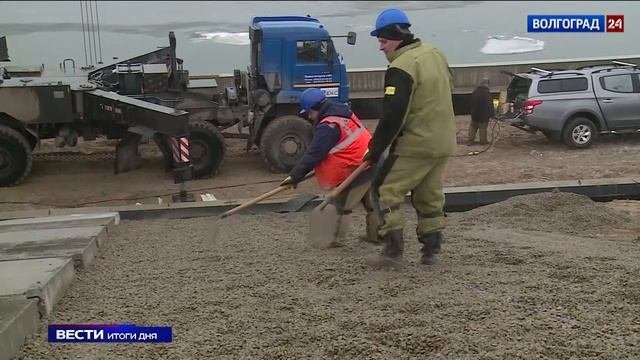 В Ворошиловском районе завершаются берегоукрепительные работы