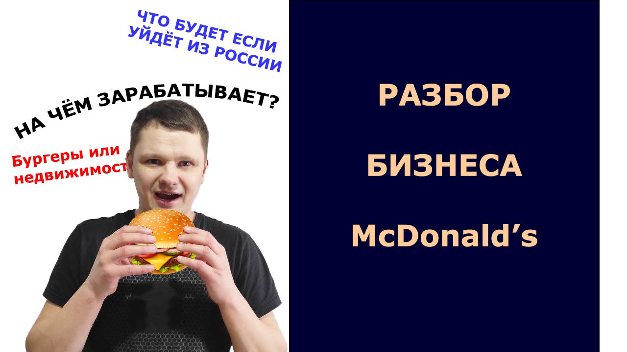 Гениальная бизнеса модель McDonalds. Разбор компании. Уход из России - что будет?