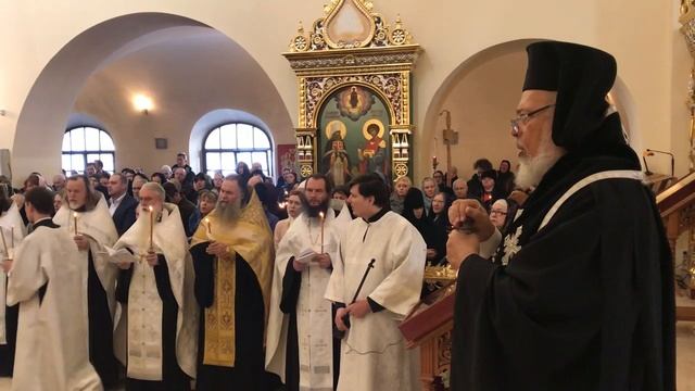 Отпевание прот.Георгия Фомина, "Со святыми упокой" (Митрополит Нифон)
