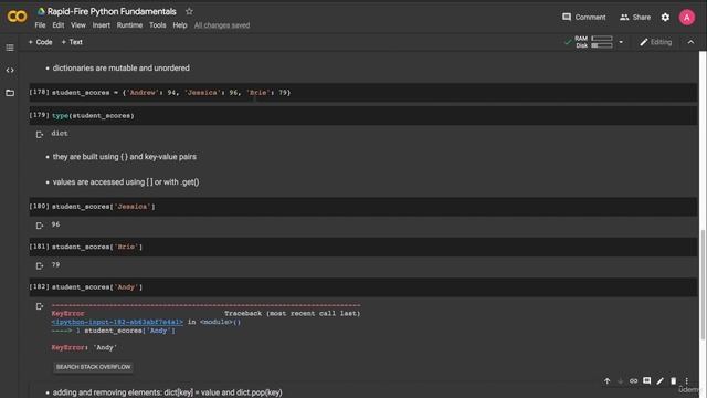 14. Containers IV - Dictionaries