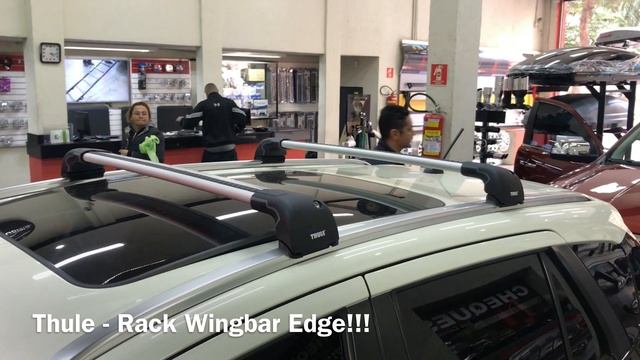 Suzuki S-Cross - Rack Thule WingBar Edge instalado no novo S-Cross - Auto330 Acessórios