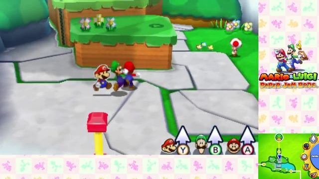 Mario  Luigi Paper Jam Walkthrough Part 19  Sunbeam Plains 4