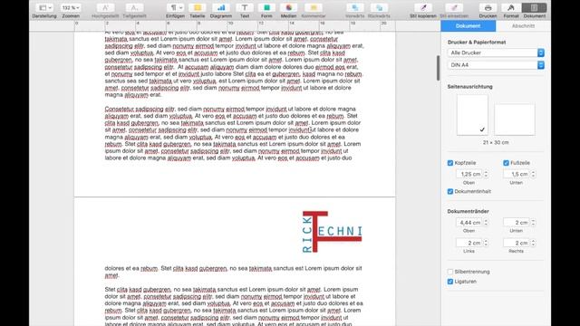 MAC: ABSCHNITTSUMBRÜCHE IN PAGES SETZEN - UNABHÄNGIGE SEITENZAHLEN UND BILDER EINFÜGEN - HOWTO