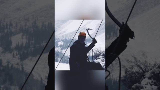 По льду водопадов. Горный Алтай.